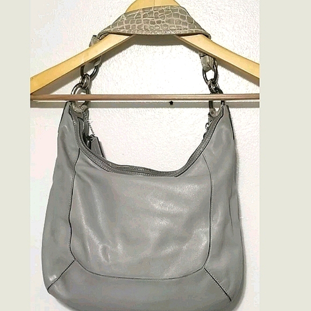 Coach Kristin Leather Gray Python Bag . - image 4